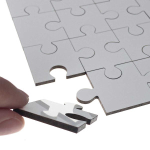 Puzzle pentru sublimare patrat MDF (17*17 cm) 25 elemente. Photo 3